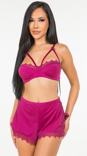 Cheeky Peek Bra Set