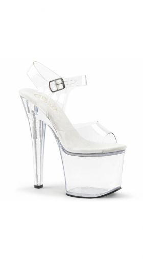 7 Inch Clear Strap Sandal